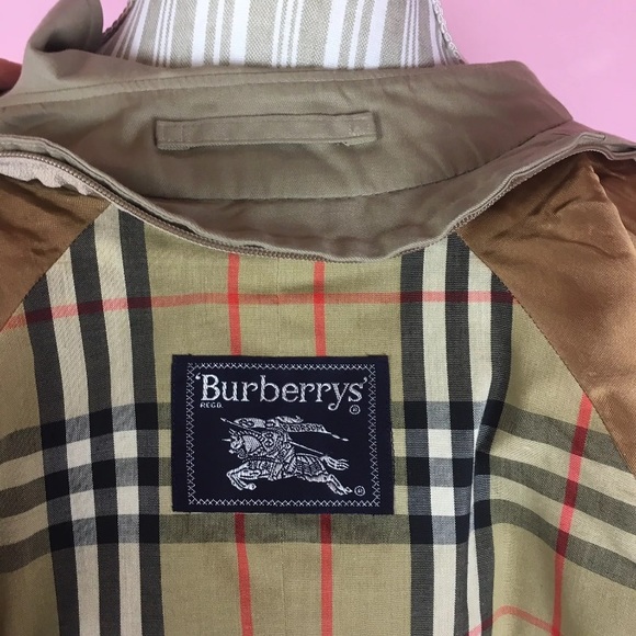 Burberry classsic VTG khaki trench coat jacket - Picture 4 of 8